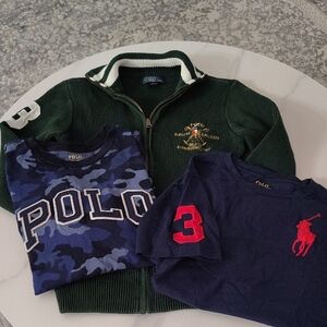 Ralph Lauren Sweater Zip Jacket & Polo Shirts (M)